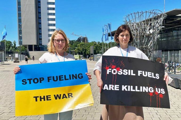 Russian actions jeopardize Ukrainian and global climate efforts